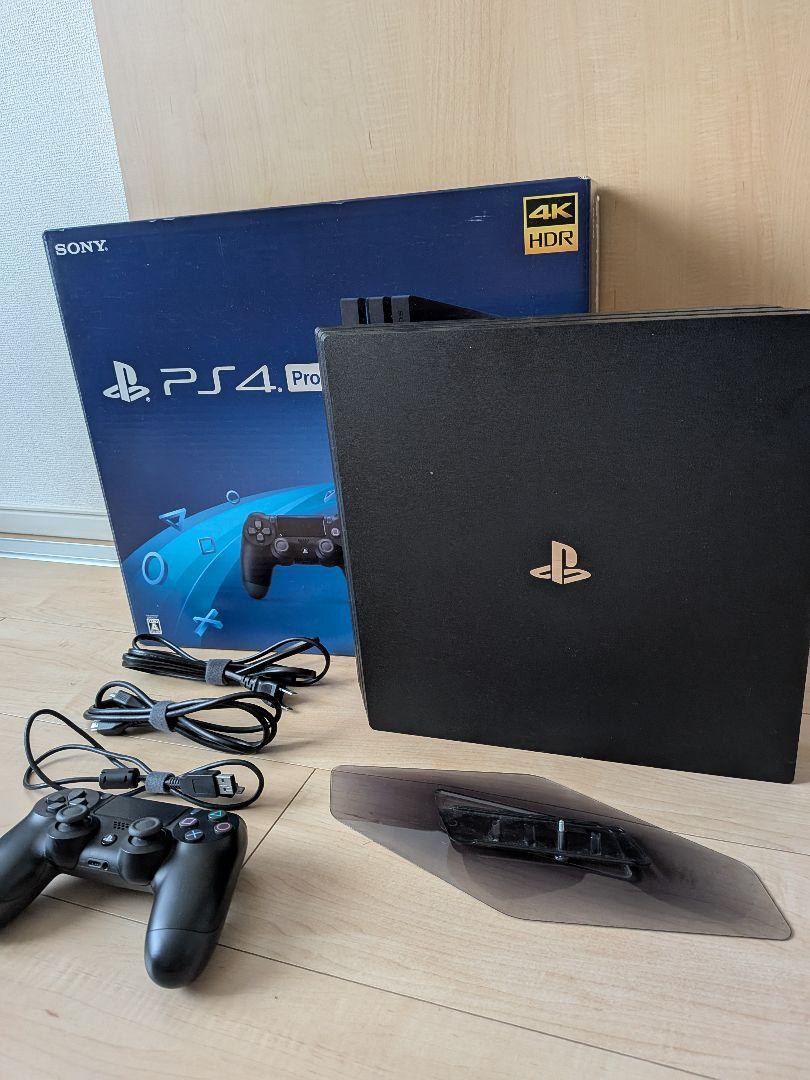 PS4 Pro 1TB 本体 コントローラ 純正スタンド付き