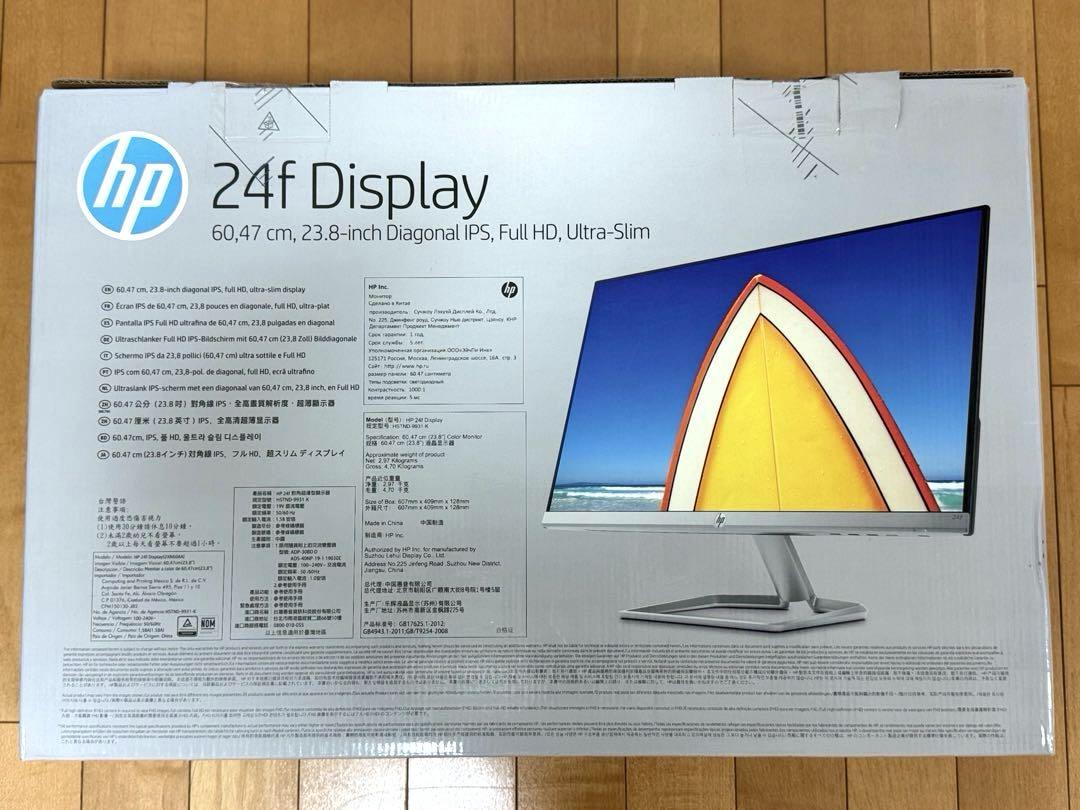 hp 23.8インチFHDディスプレイ 24f　VESAマウントアダプタ付