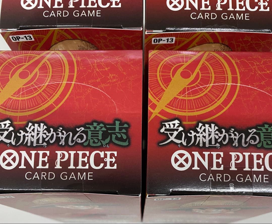 ワンピースカードゲーム　受け継がれる意志 未開封テープ付き　4BOX