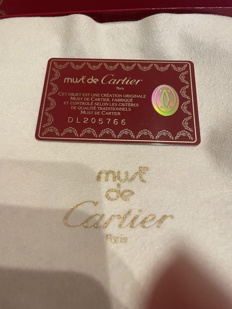 must de Cartier Cバックルレザーベルト