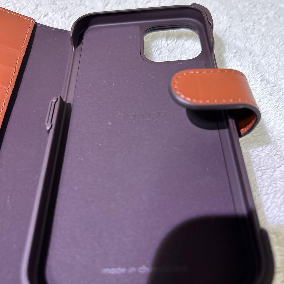 未使用　極美品　COACH コーチ　iPhone12 アイフォンケース　手帳型