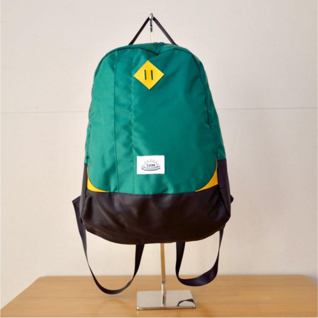 【SHM PRODUCTS】グリーンのハンドメイドリュック
