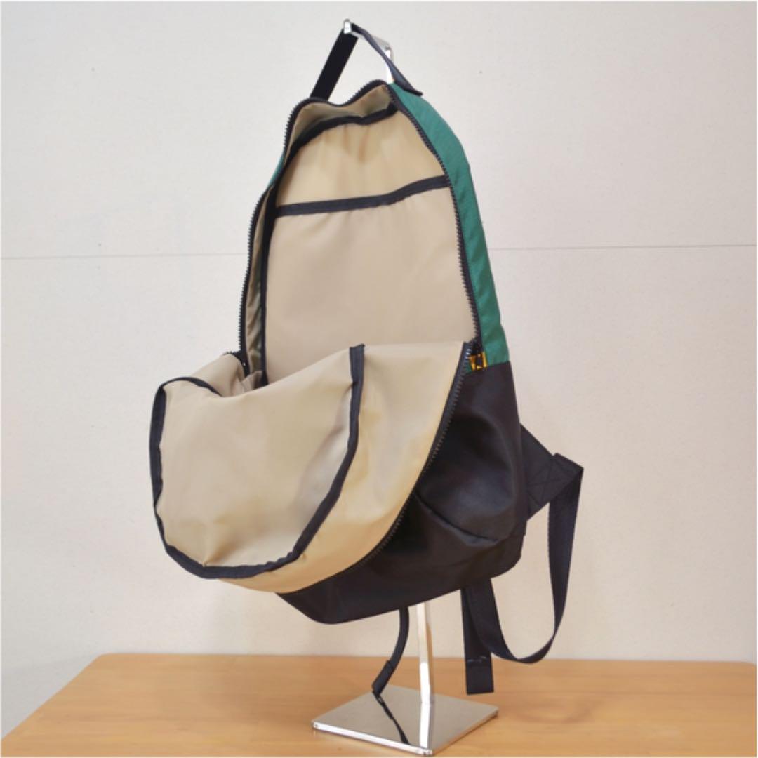 ハンドメイド　リュック SHM PRODUCTS】グリーンのハンドメイドリュック