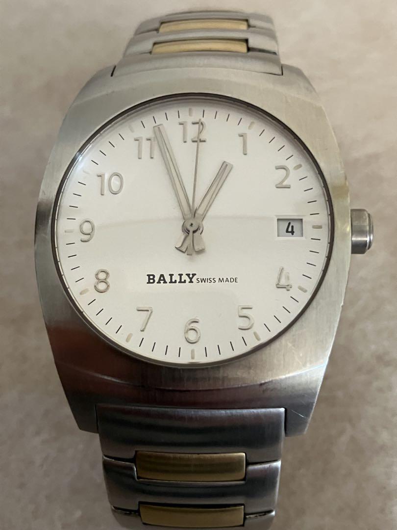 値下げ 稼働★美品★BALLY バリー メンズ QZ※電池新品、コマあり
