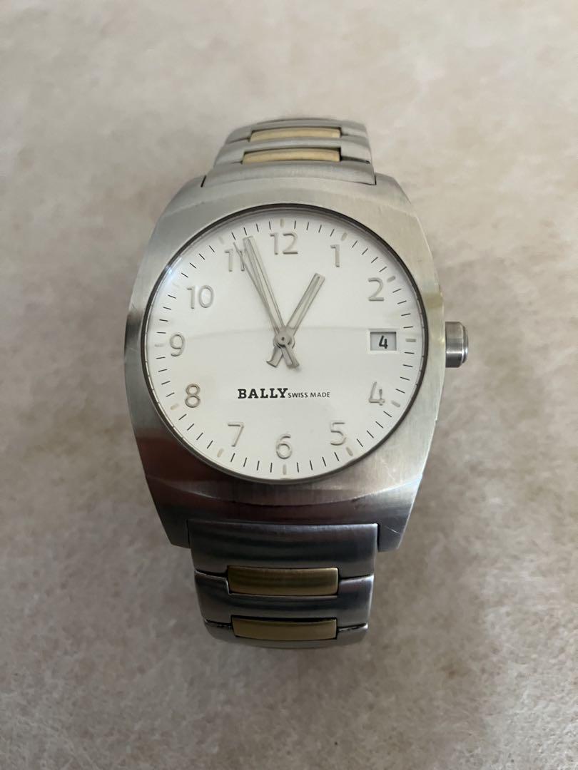 値下げ 稼働★美品★BALLY バリー メンズ QZ※電池新品、コマあり