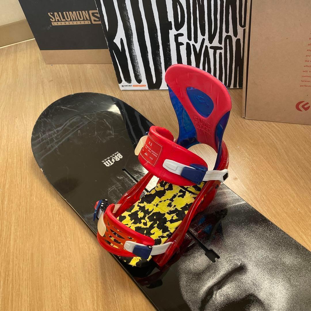BURTON×RIDE　スノーボードセット激押しショートファット　バートン