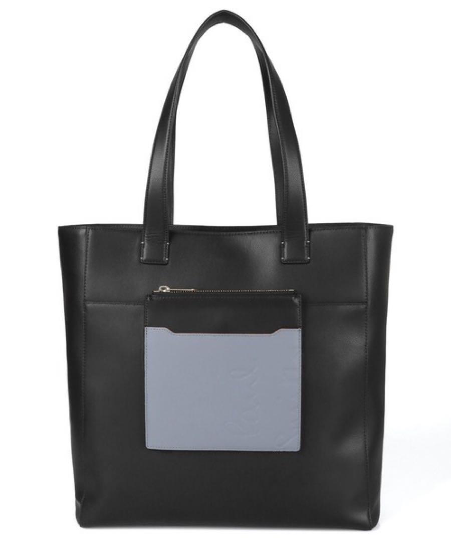 Paul Smith リムーバブルポーチ ラージ トートバッグ  レザー　黒
