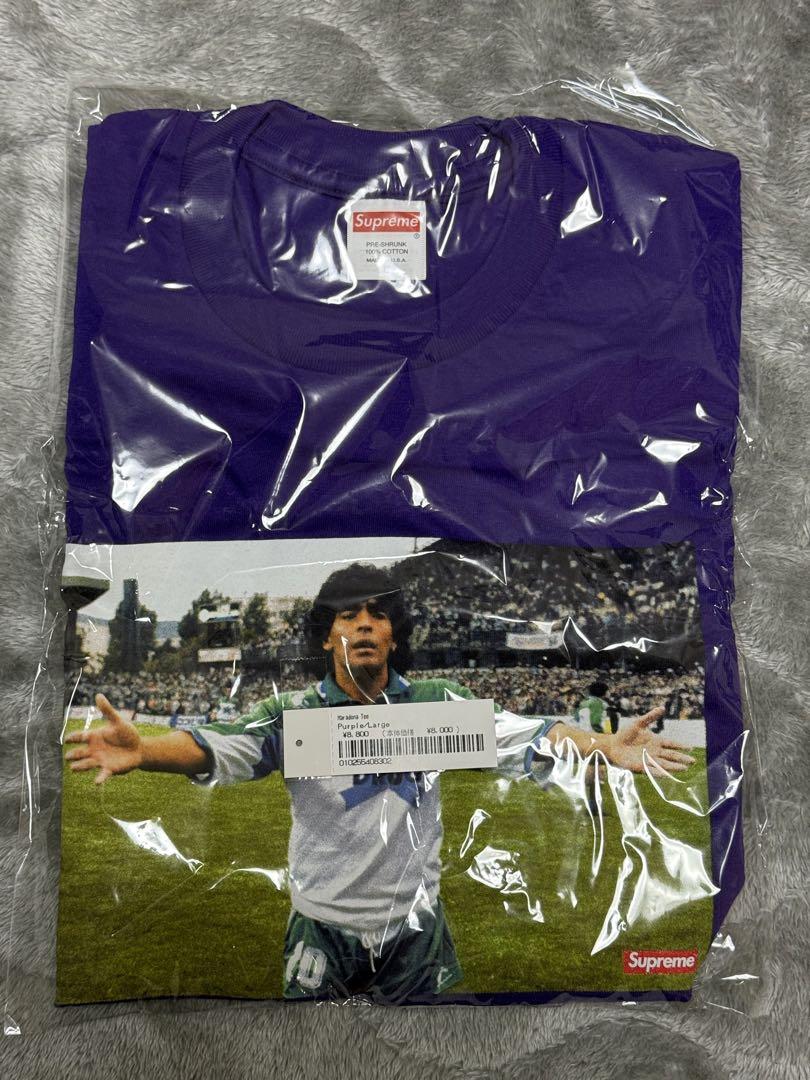 supreme maradona tee パープル Lサイズ