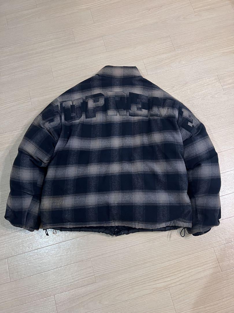 ジャケット・アウター Supreme Flannel Reversible Puffer Jacket