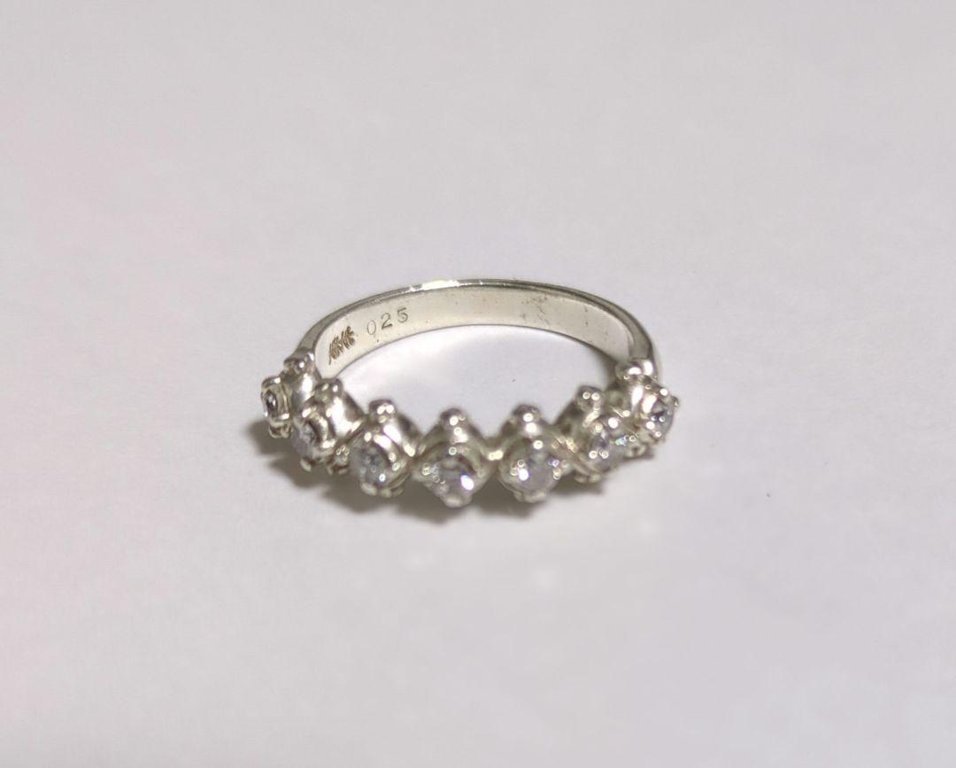 AHKAH(アーカー) ダイヤ リング 7号 SV925 0.25ct