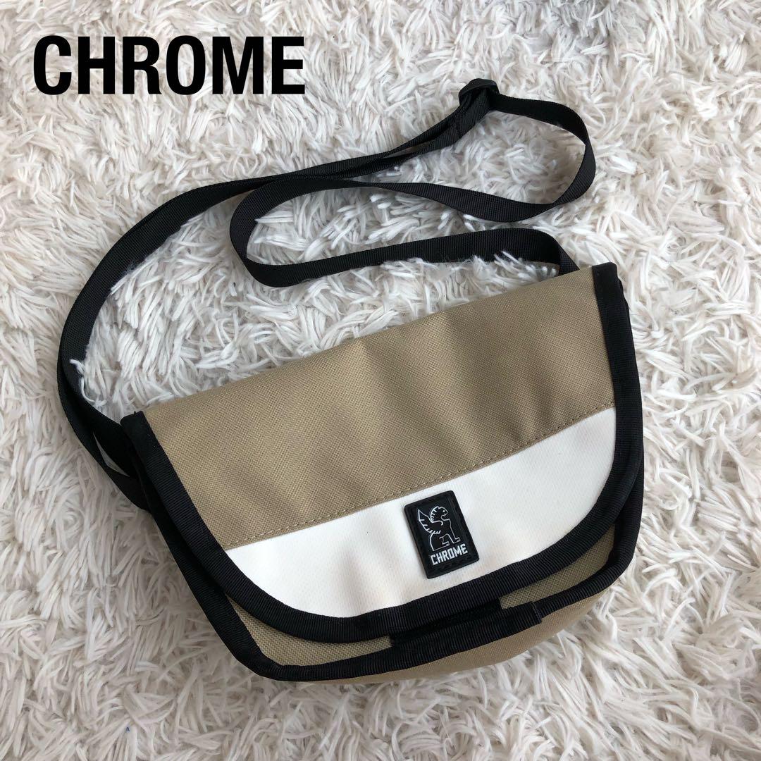 CHROMEクロームミニミニショルダーバッグ サコッシュ ベージュ