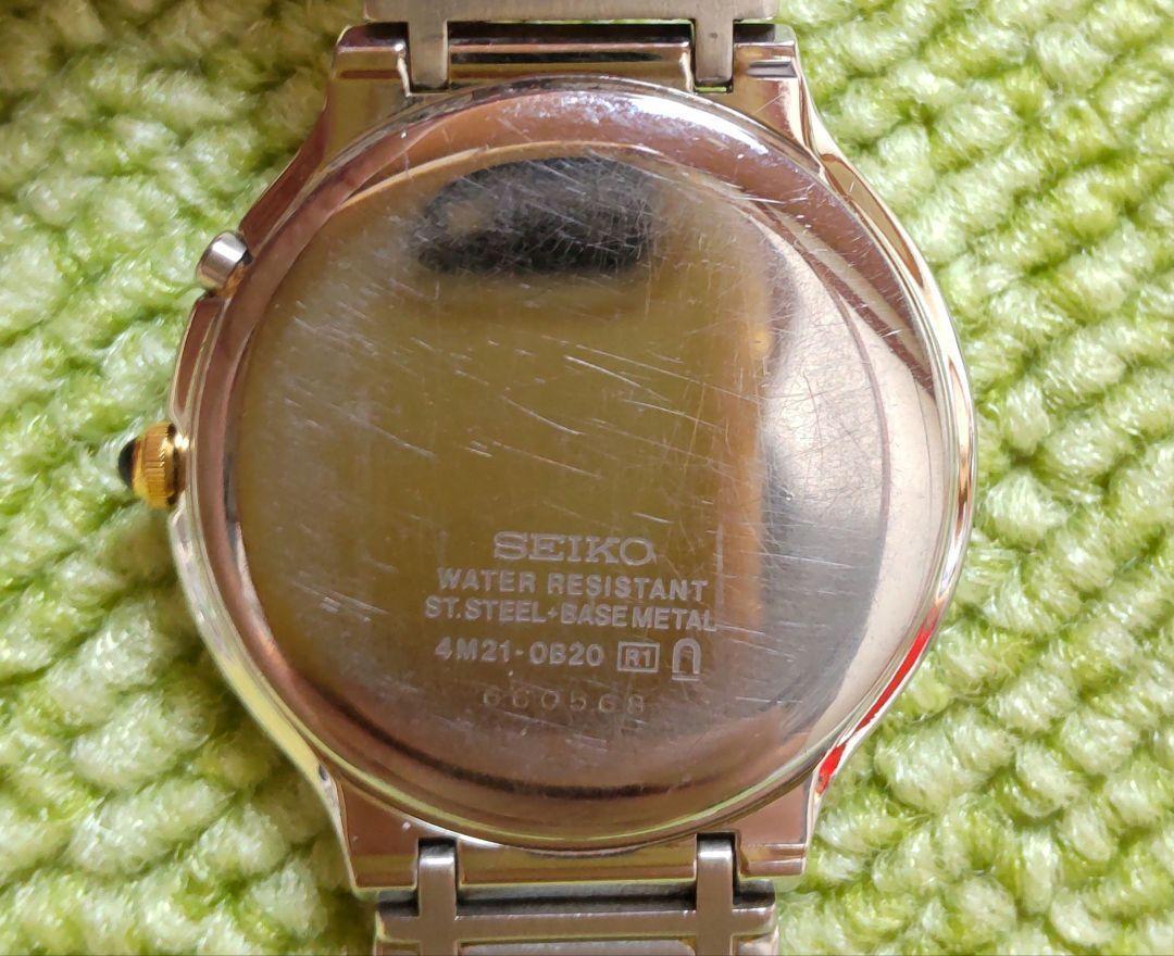 【稼動品】SEIKO DOLCE AGS　メンズ腕時計　クォーツ　コンビカラー