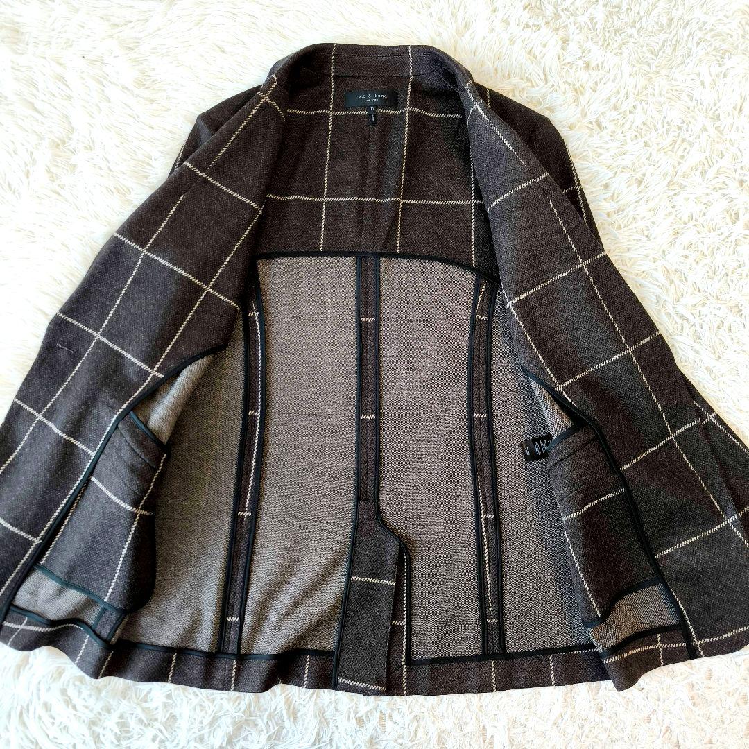 チェック ジャケットL・Rag