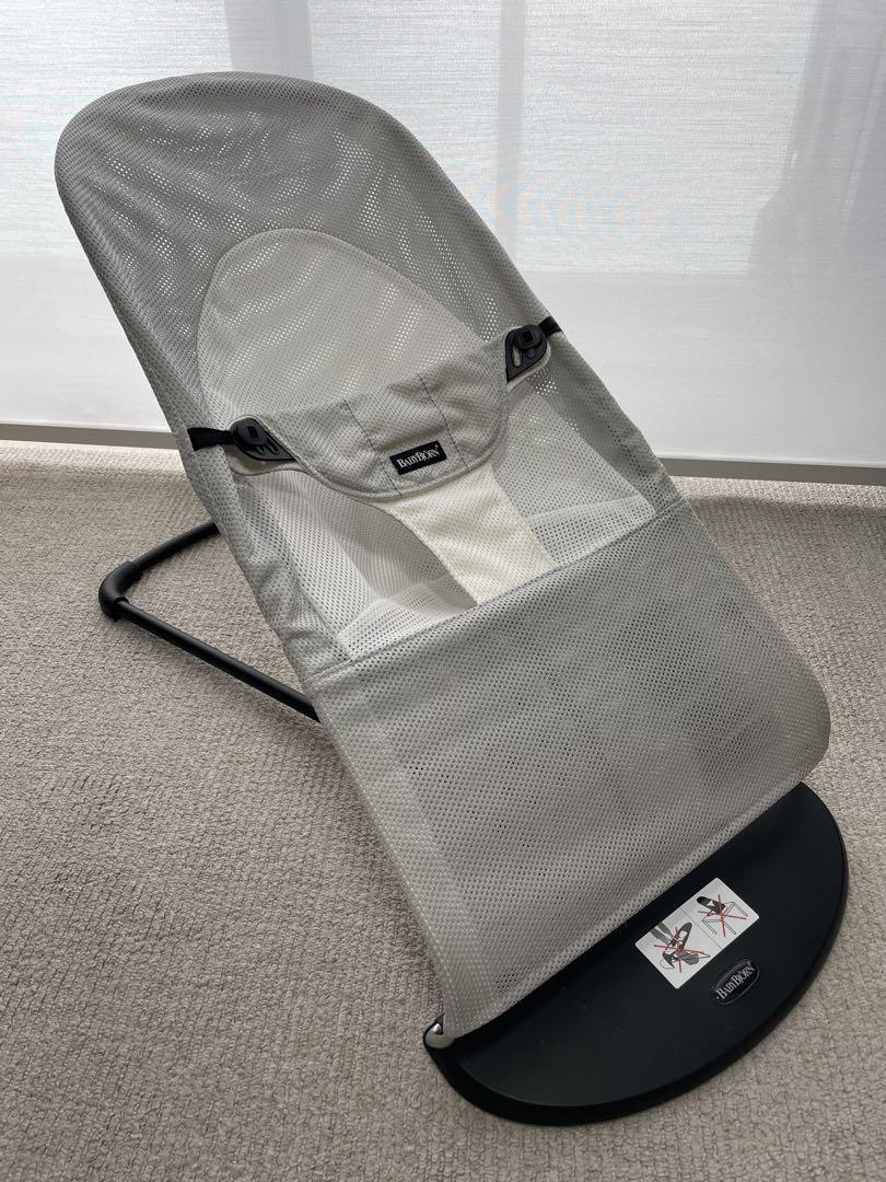 BABYBJÖRN ベビービョルン バウンサー グレー メッシュ 収納バッグ付き