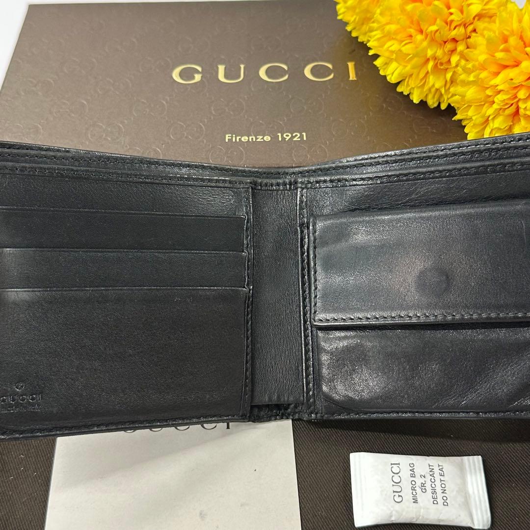 新品同様‼️ グッチ GUCCI 財布 折り財布 シマレザー コンチネンタル 新品同様‼️ グッチ GUCCI 財布 折り財布 シマレザー コンチネンタル