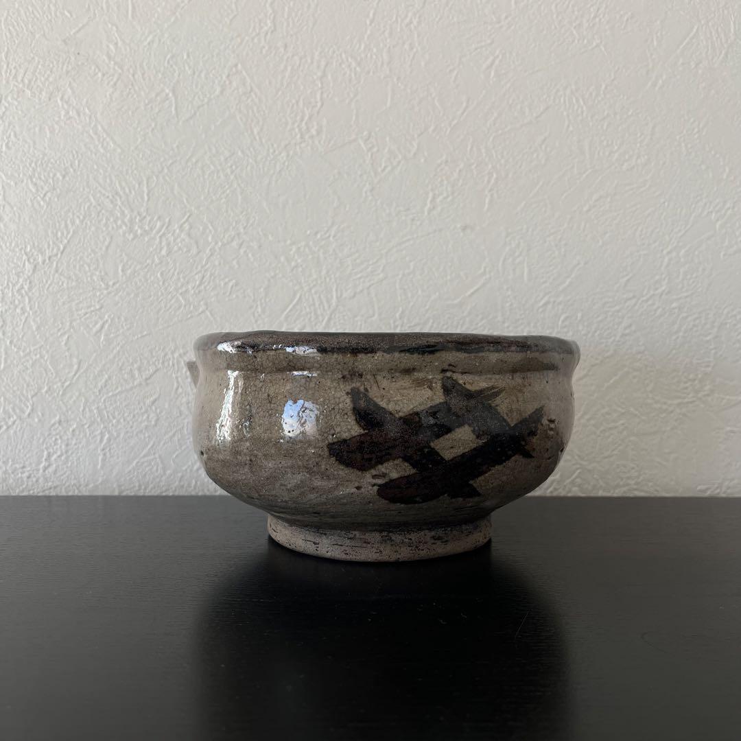 絵唐津 沓形 片口 唐津焼 酒器