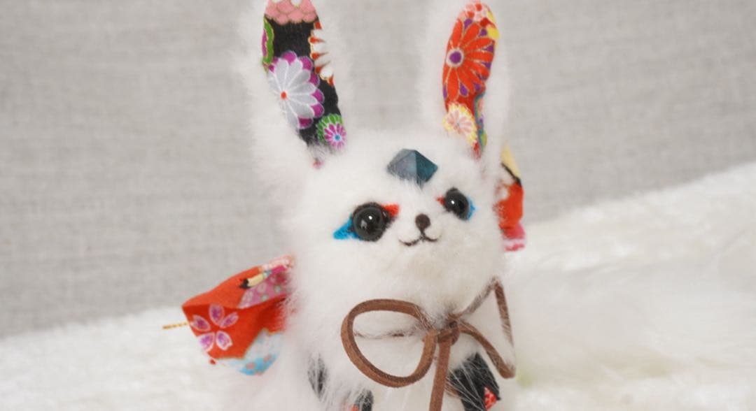 カーバンクル　アートドール　オリジナル　祝リボン