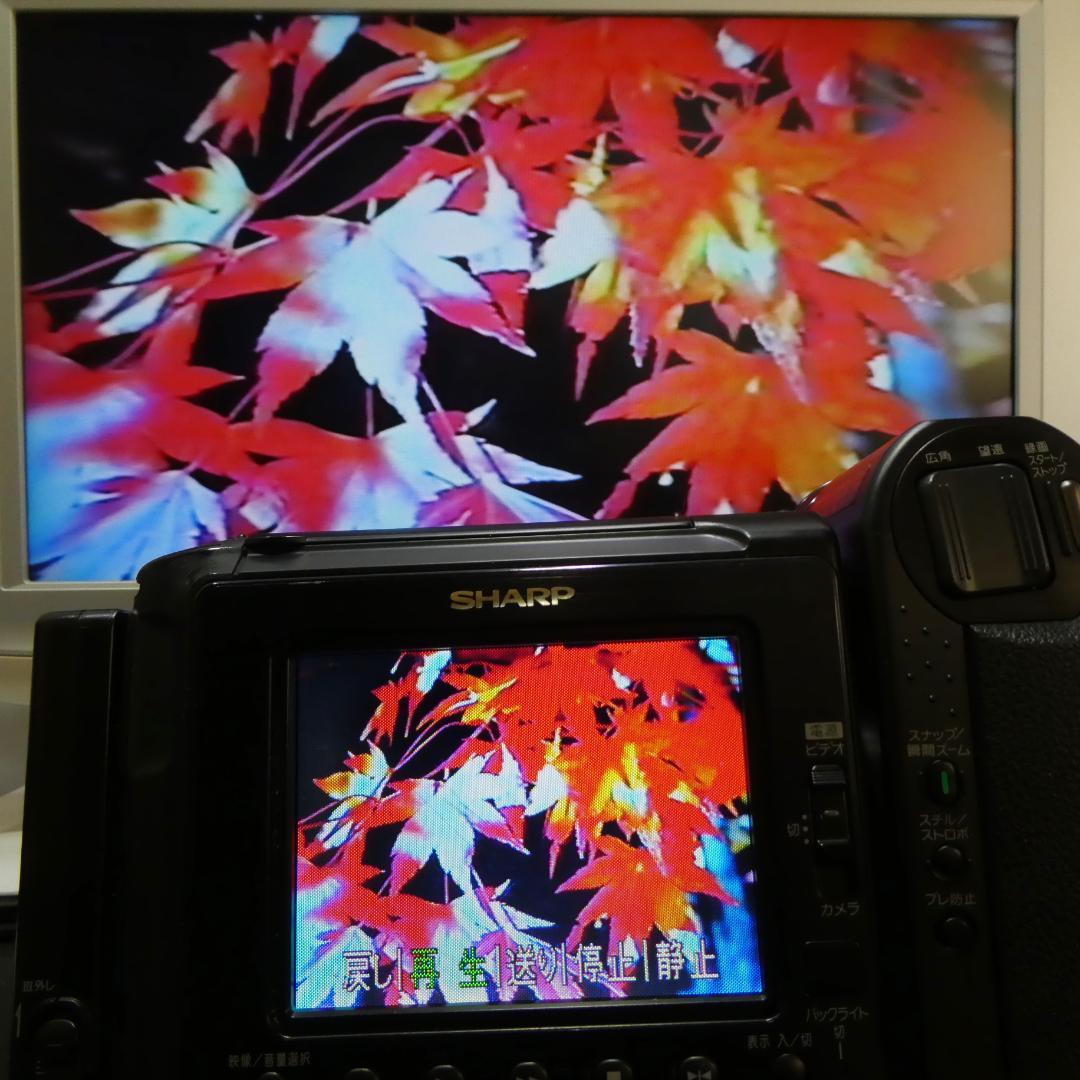 美品・動作良好 シャープ ビデオ8 VL-EL13 高画質 8ミリビデオカメラ 動作良好 Video.Hi8 シャープ VL-HL3 高画質 8ミリビデオカメ