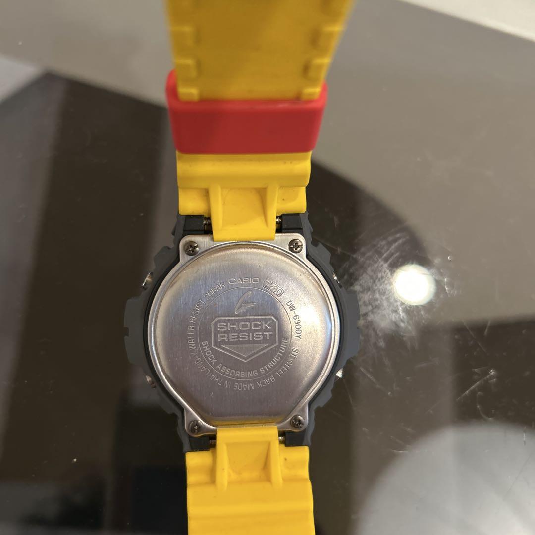 CASIO G-SHOCK デジタル腕時計 イエロー/ブラック　DW-6900Y