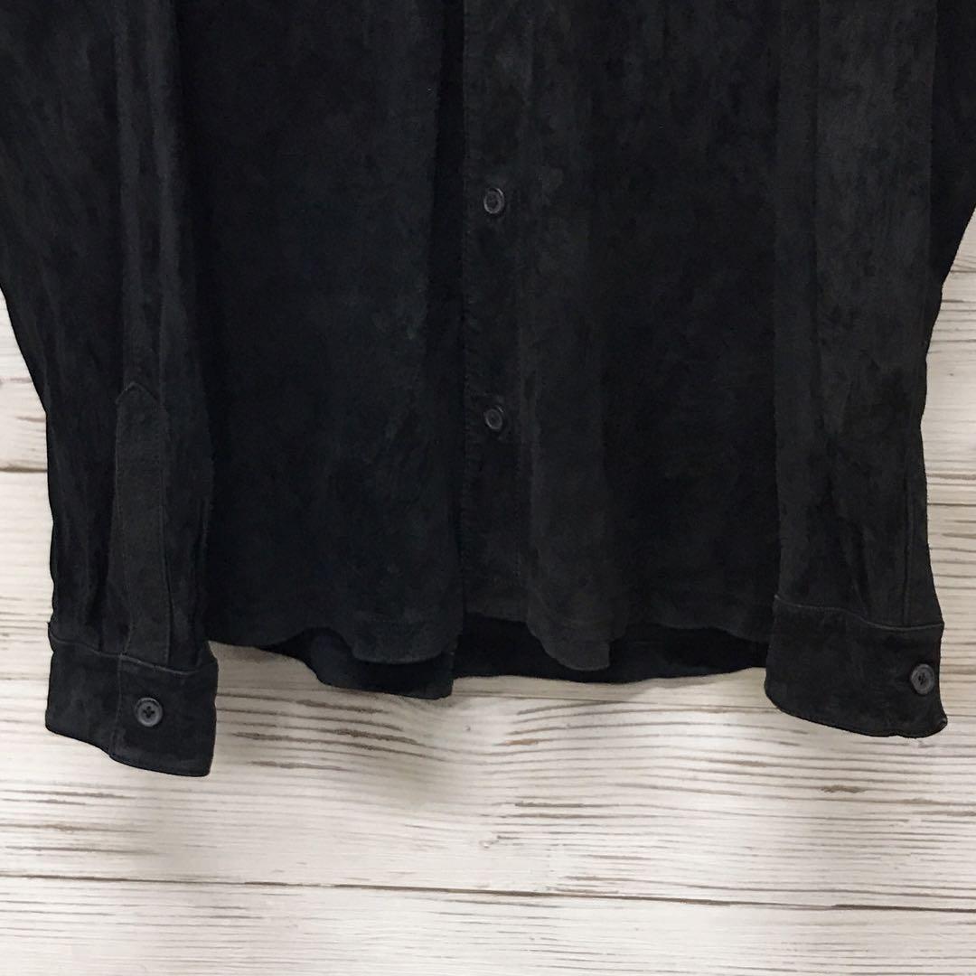《希少》WOODWARD☆シャツジャケット XL ブラック JK363