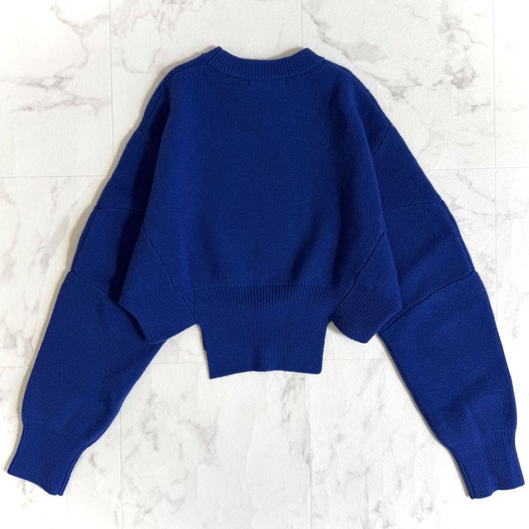 美品＊アンスリード ウールカシミヤドルマンショートニット