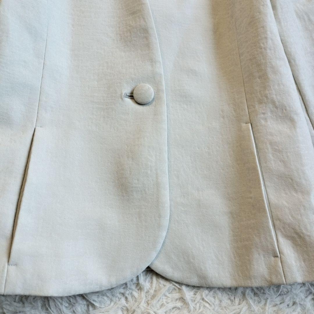 美品✨ケイミー　洗える ストレッチジャカード ノーカラージャケット　近年モデル