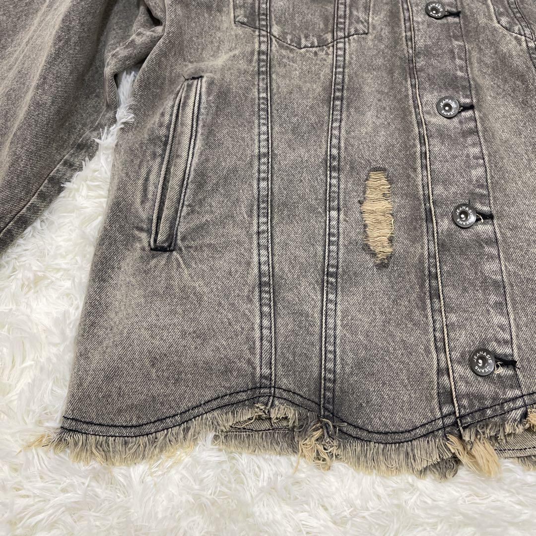 完売カラー JEANASIS クラッシュルーズGジャン デニムジャケット