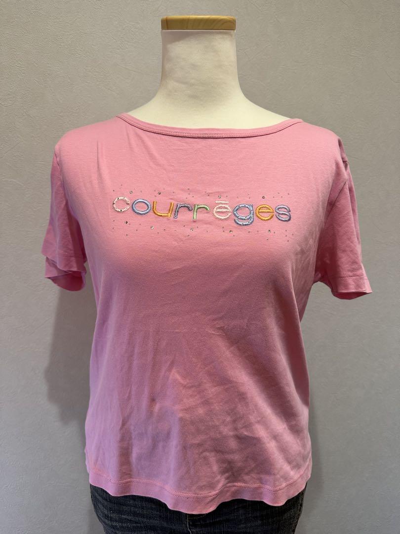 courreges クレージュ ロゴTシャツ 平成ギャル Y2K リバイバル
