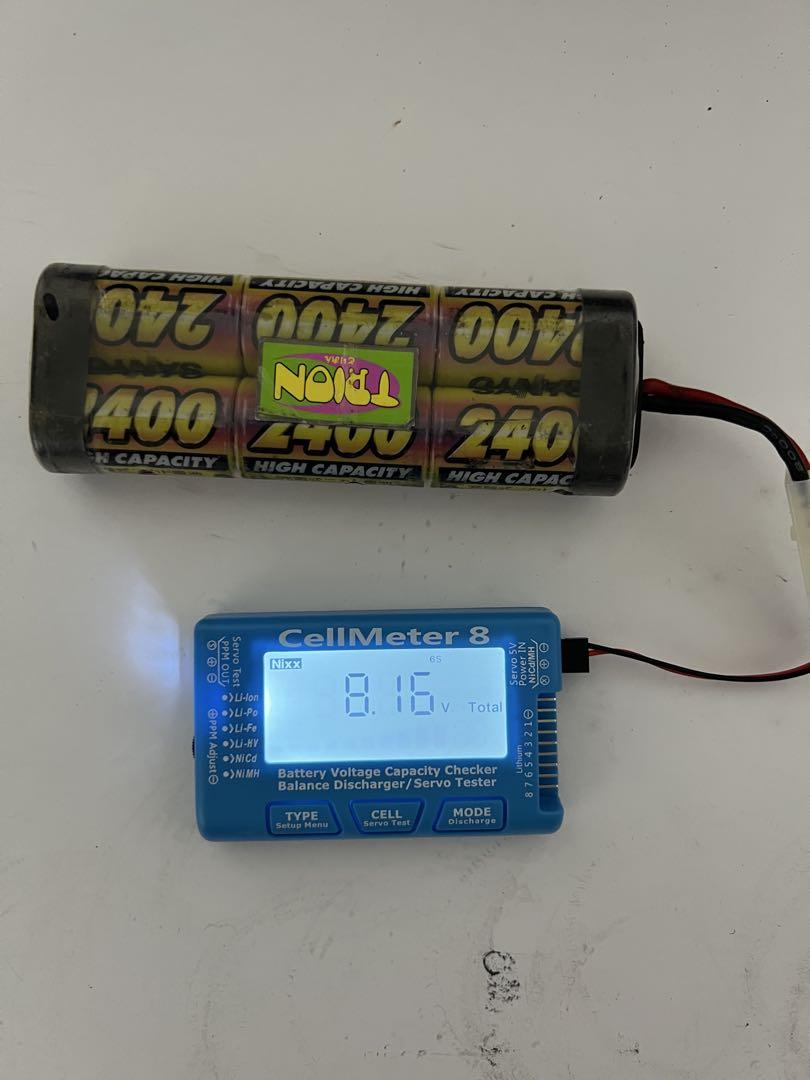 Ni-Cdバッテリー6本と充電器セット ディスチャージャ付き　電圧確認済