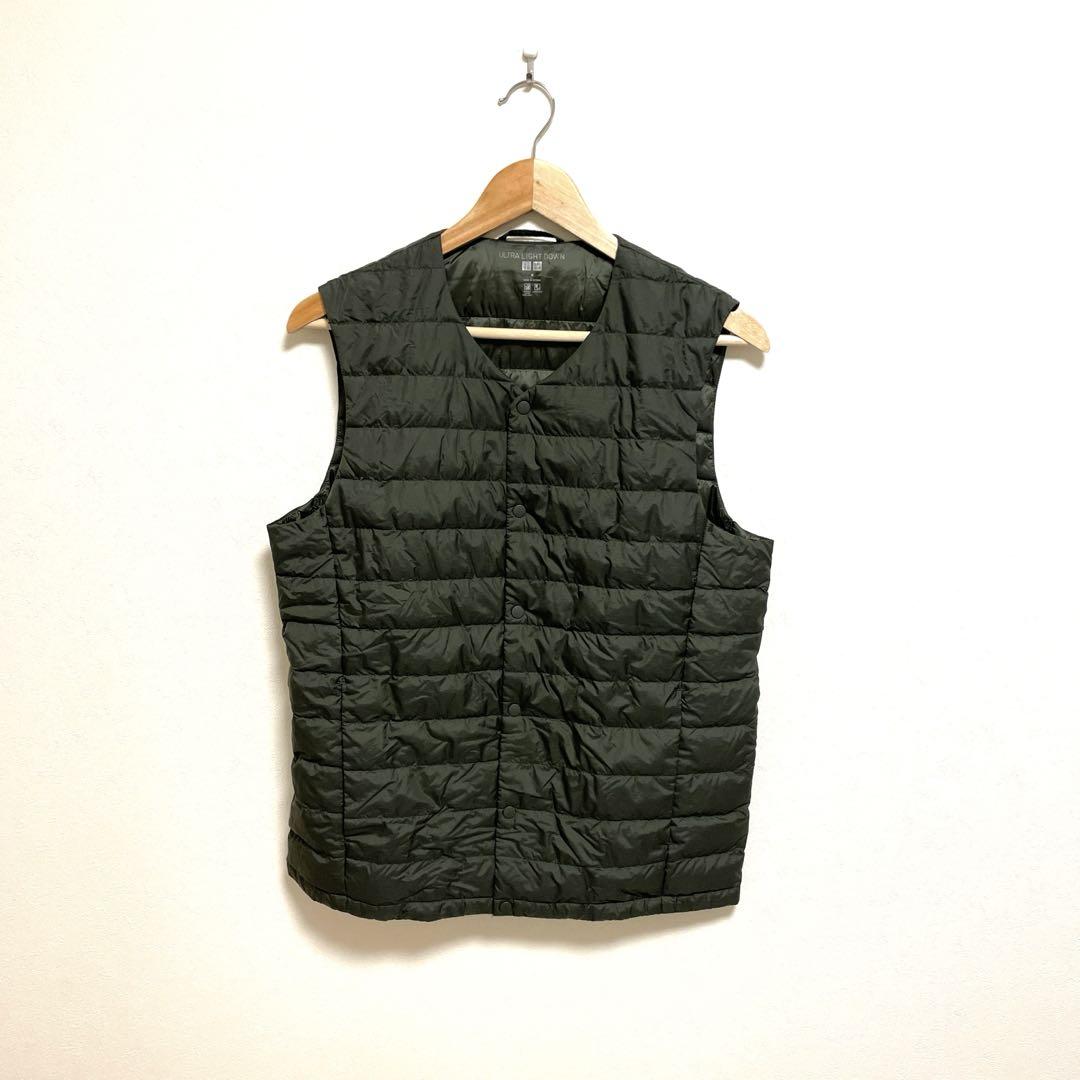 UNIQLO ウルトラライトダウンコンパクトベスト　オリーブカーキM 2way