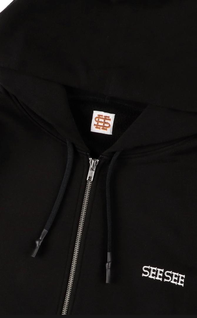 SEE SEE FULL ZIP HOODIE【BLACK】 - メルカリ