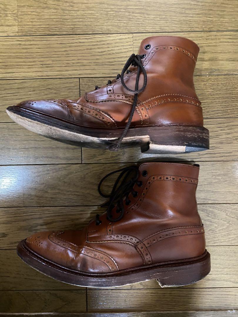 Tricker's stow UK8 マロン トリッカーズ カントリーブーツ