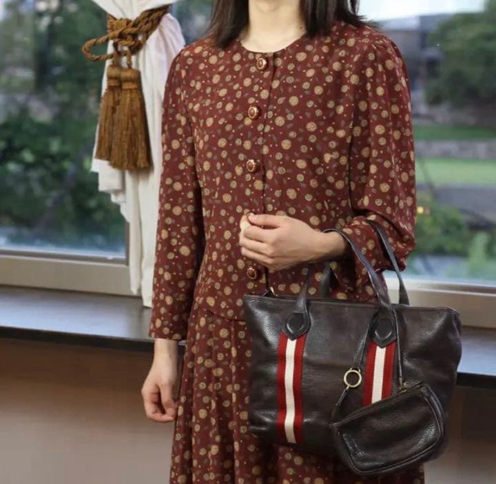 BALLY バリーラインレザートートバッグ-