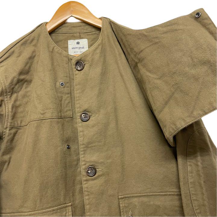 美品 アーミー クロース ミリタリー ジャケット qkvSJ-m67982469988 19AW snow peak 新品高品質