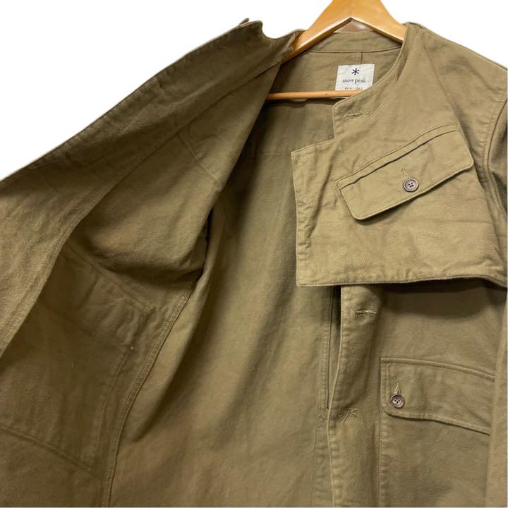 美品 アーミー クロース ミリタリー ジャケット qkvSJ-m67982469988 19AW snow peak 新品高品質