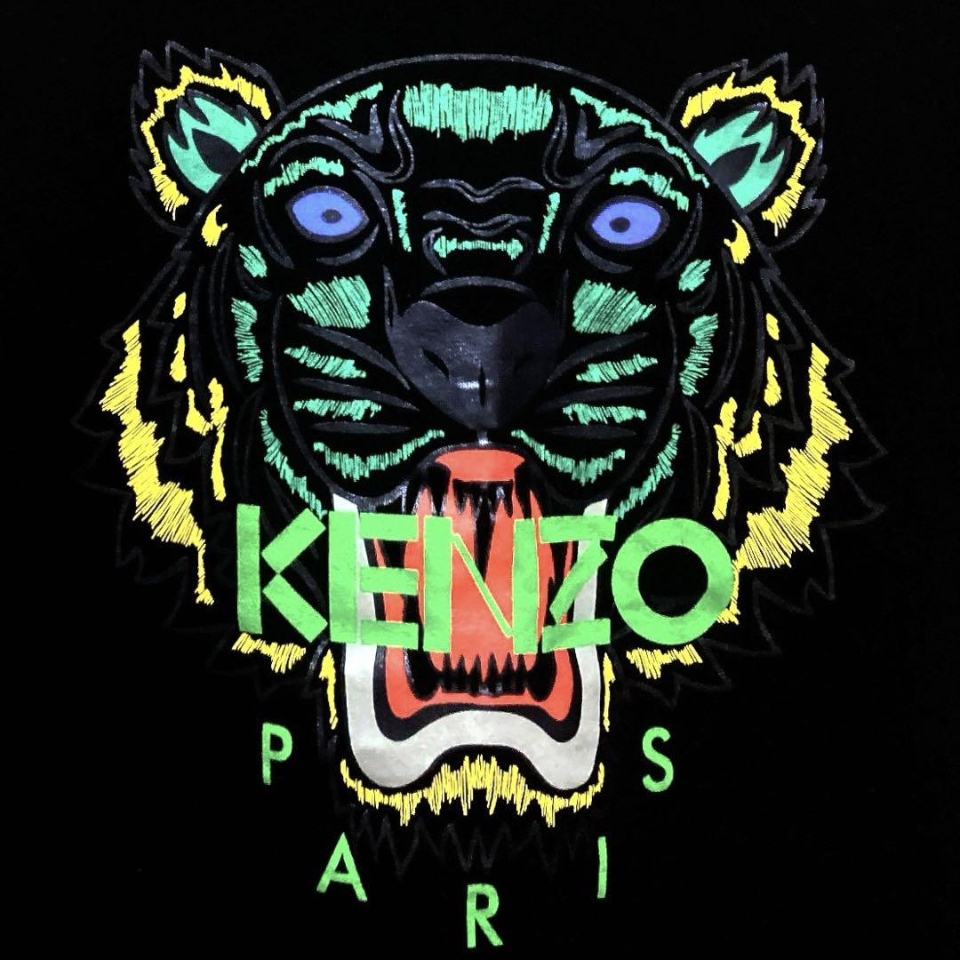 人気】KENZO 刺繍虎 デカロゴ ワンポイント マルチカラー レア T 人気】KENZO 刺繍虎 デカロゴ ワンポイント マルチカラー レア T