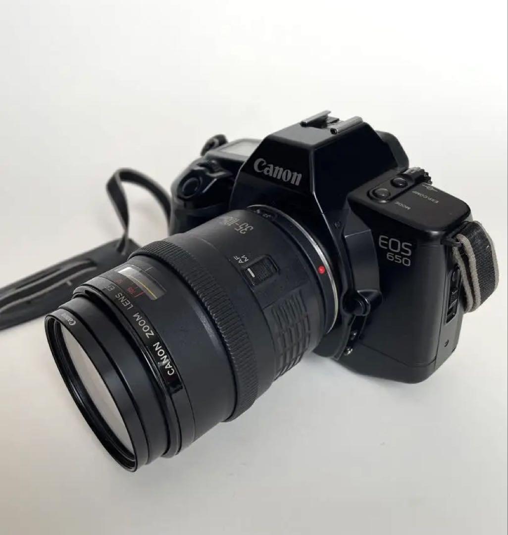 CANON EOS650 フィルムカメラ／ストロボ付き CANON EOS650 フィルムカメラ／ストロボ付き低 価格 通販