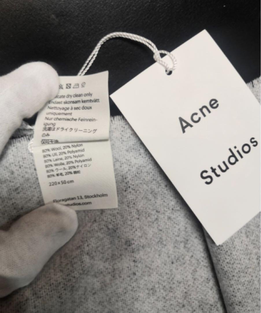 新品 アクネ ストゥディオズ Acne Studios ロゴ マフラー・ストール 新品 アクネ ストゥディオズ Acne Studios ロゴ マフラー・ストール