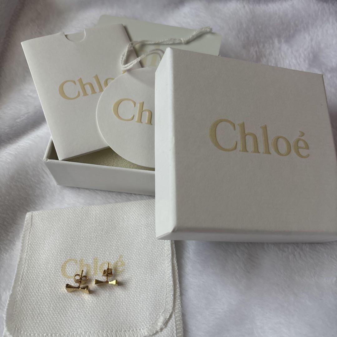 Chloe ゴールドピアス