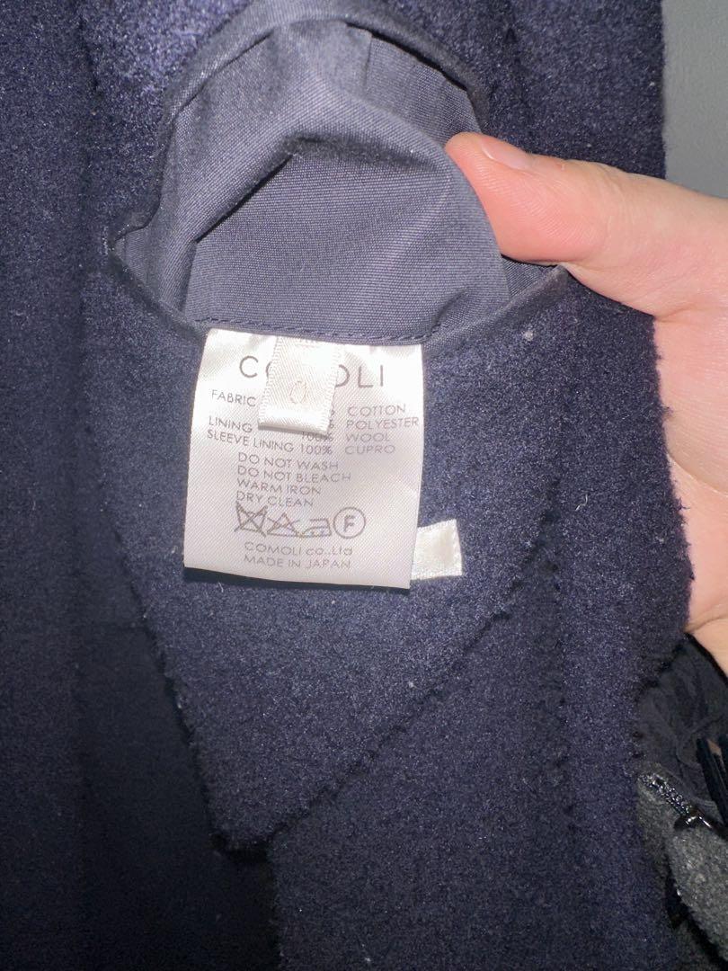 comoli 16AW ウールナッピング　タイロッケンコート　ネイビー COMOLI コモリ 16AW J03-04005 タイロッケンコート 弱撥水