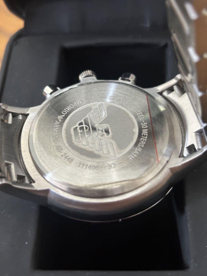 EMPORIOARMANI　アルマーニ時計　メンズ腕時計　クロノ