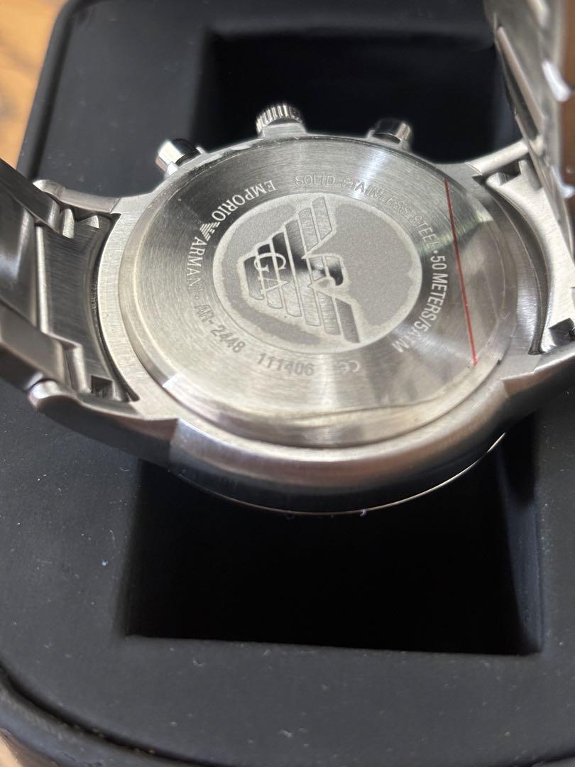EMPORIOARMANI　アルマーニ時計　メンズ腕時計　クロノ