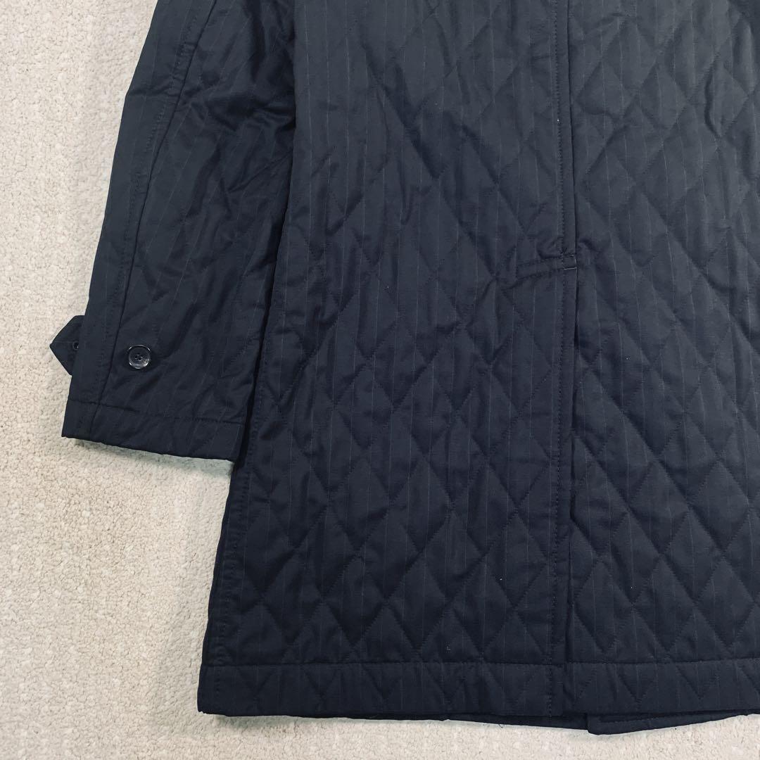 【美品】COMME des GARCON コート　ピンストライプ　黒　L