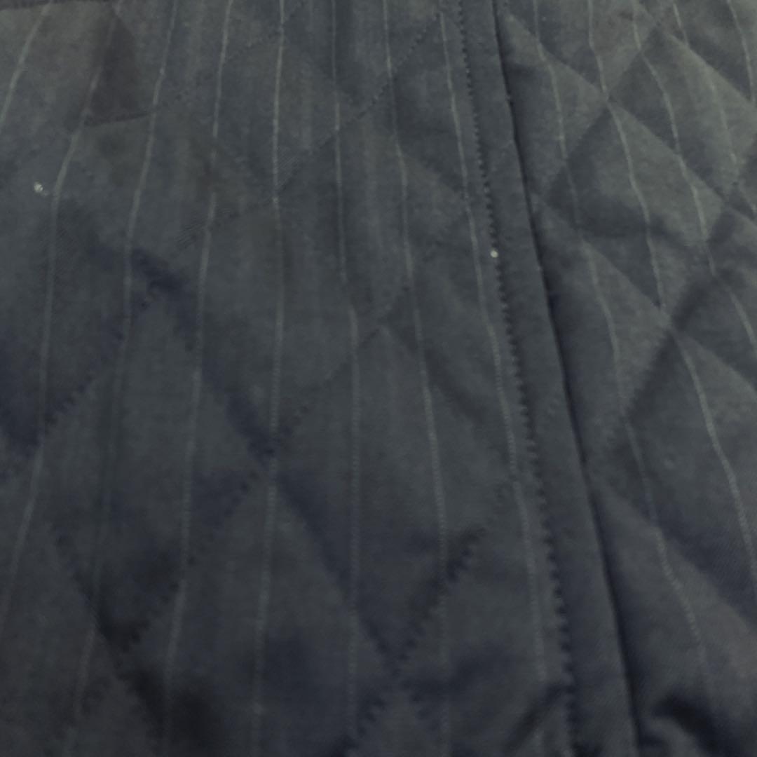 【美品】COMME des GARCON コート　ピンストライプ　黒　L