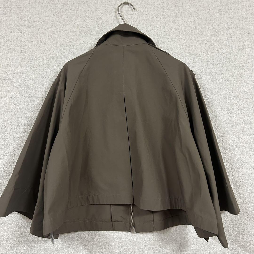 GU ジーユー ロク rokh ショートケープコート オリーブ Lサイズ