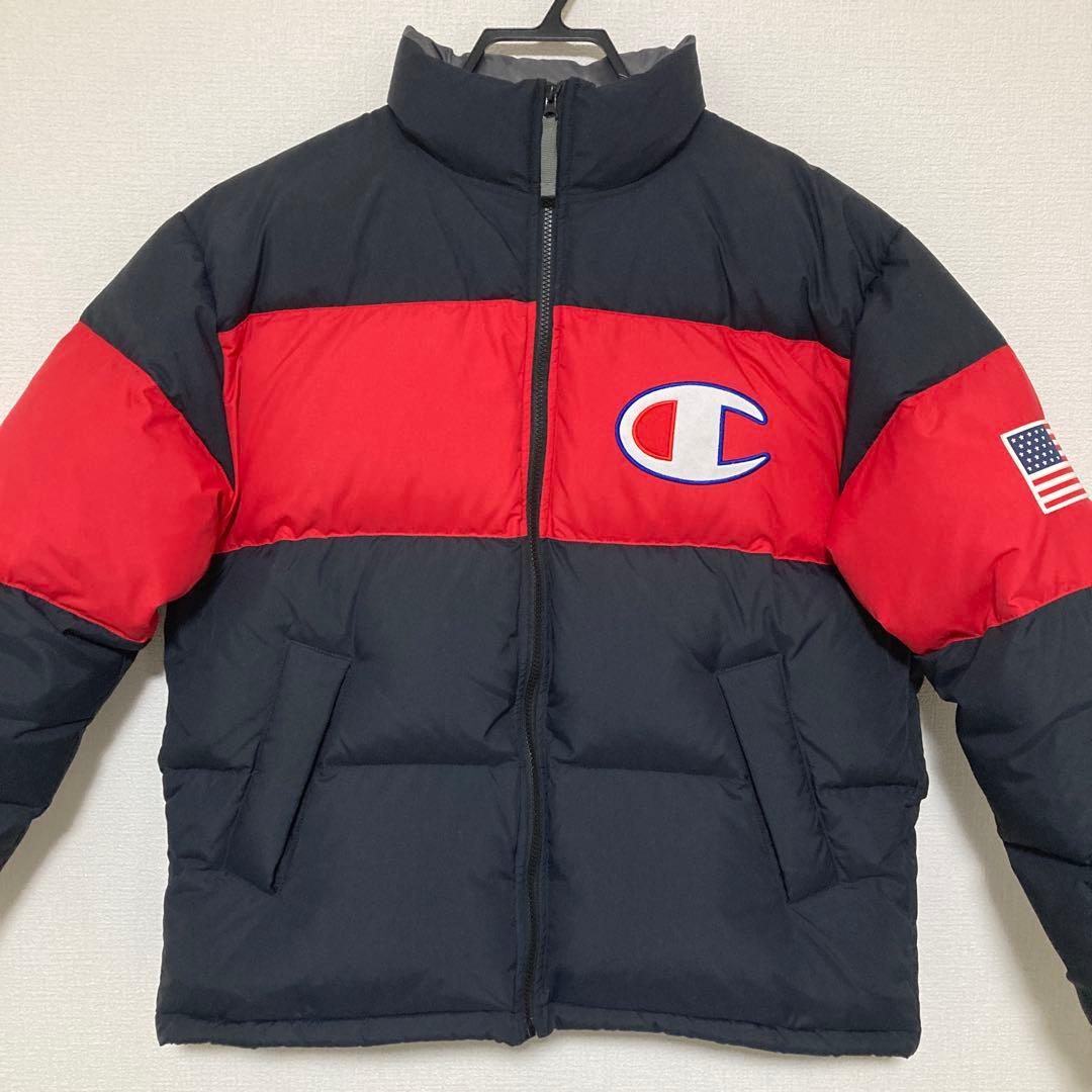 Champion ダウンジャケット XLサイズ 星条旗 ブラックXL LL Champion