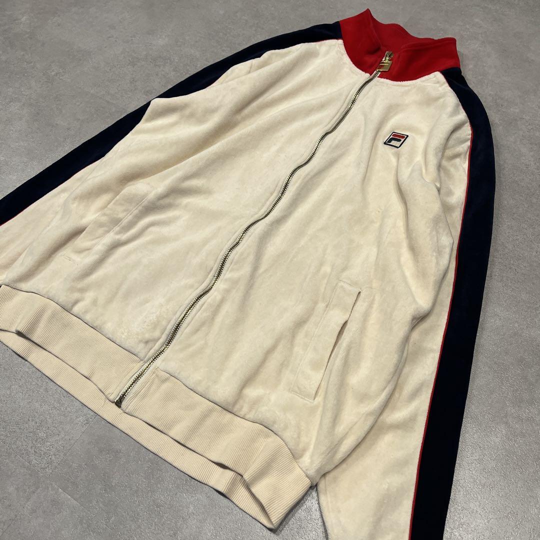 FILA フィラ ヴィンテージ ベロア ジャージ トラックジャケット