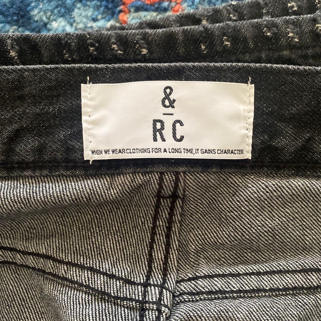 &RC ワイドルーズデニムパンツ ダークグレー &RC ワイドルーズデニムパンツ ダークグレー