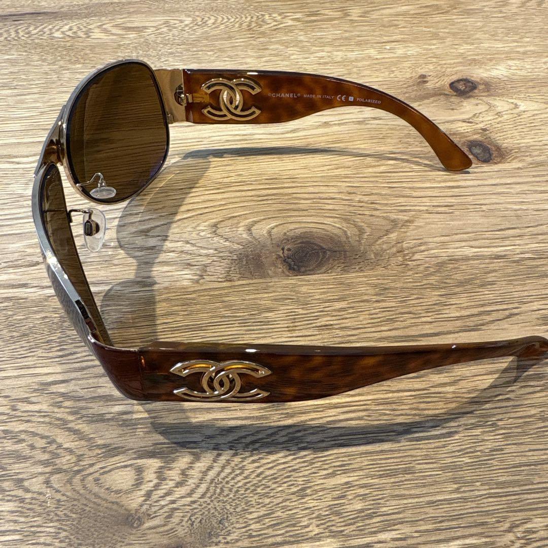 CHANEL スポーツサングラス ブラウン