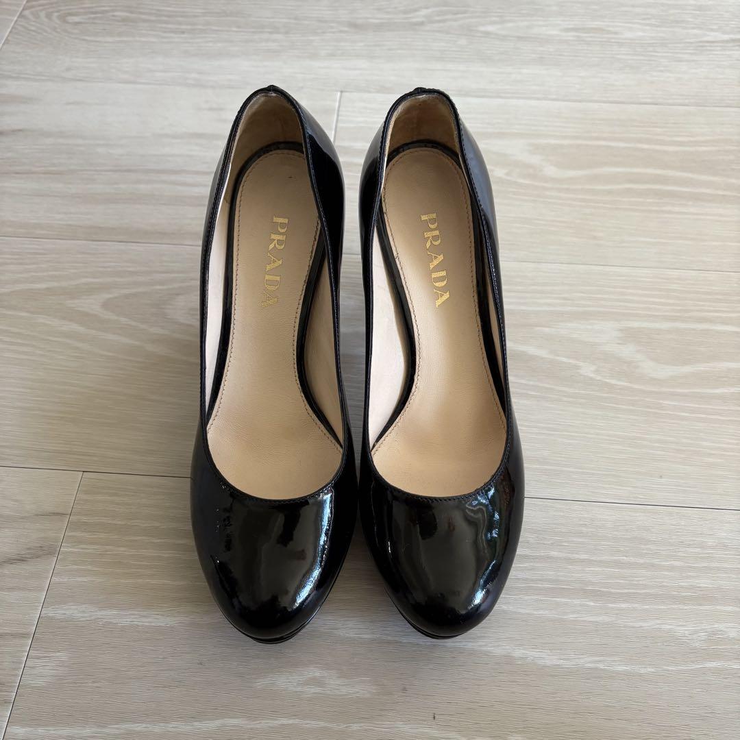 PRADA ハイヒール・パンプス イエロー・ブラウン 35 靴